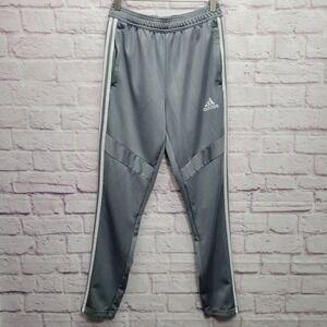 Adidas Tiro Training Pants Mens L Climacool Gray Workout Athletic Jogger Gym
